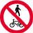 no ped-estrians and cyclists