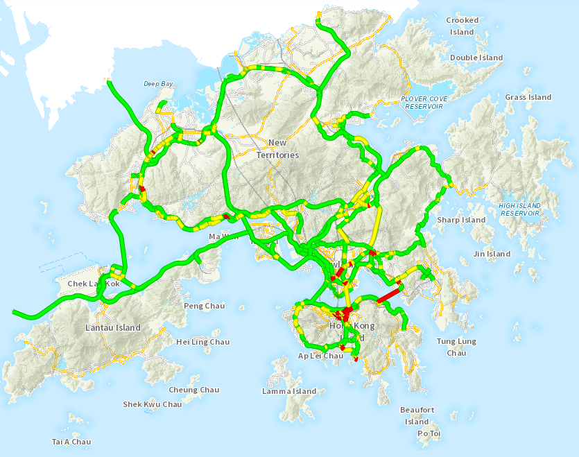 Transport Department - Traffic Speed Map